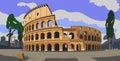 Rome. Coliseum. vector.