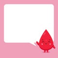 Cute Blood with Speech Bubbles