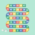 Frame of board game ,Funny frame ,snake games,Vector illustrations