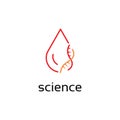 Blood and dna logo symbol design vector template Royalty Free Stock Photo