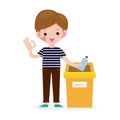 Children rubbish for recycling, Kids Segregating Trash, recycling trash, Save the World, male recycle, child and recycling