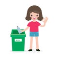 Children rubbish for recycling, Kids Segregating Trash, recycling trash, Save the World, male recycle, child and recycling Royalty Free Stock Photo