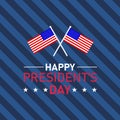 President`s day poster with design independence day blue design.