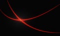 Abstract red fire light line curve cross on black circle mesh design modern futuristic background vector Royalty Free Stock Photo