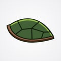 Tortoise shell vector, turtle shell. vector illustration.