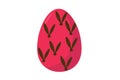 Vector Illustration of Pink Rabbit Easter Egg Royalty Free Stock Photo