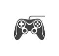 Game stick icon vector isolated on white Royalty Free Stock Photo