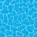 Texture of water surface. Seamless pattern. Great for summer background, travel design and wrapping paper. Royalty Free Stock Photo