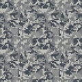 Digital camouflage, seamless camo pattern for your design. Military pixel camouflage background. Vector