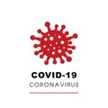 Coronavirus disease named COVID-19, dangerous virus vector illustration.