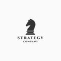 Chess Knight Horse Logo Icon Design Template Royalty Free Stock Photo