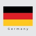 Germany Flag Vector Illustration, German flag Royalty Free Stock Photo