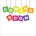 Coming soon banner design Royalty Free Stock Photo