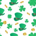 St. patrick`s day seamless pattern