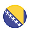 National Bosnia and Herzegovina flag, official colors and proportion correctly. National Bosnia and Herzegovina flag. Royalty Free Stock Photo