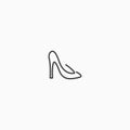 Women Shoes high heels Logo Icon Design Template Vector Illustration Royalty Free Stock Photo