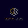 Inspiring company logo designs from the initial letters of the CS logo icon. Royalty Free Stock Photo