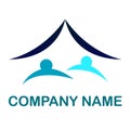 People care logo for company. Royalty Free Stock Photo