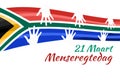 Translation: March 21.Human rights Day menseregtedag.
