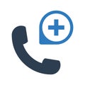 Medical call icon. vector grapics