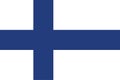 National Finland flag, official colors and proportion correctly. National Finland flag. Royalty Free Stock Photo