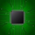 Cpu microprocessor. Microchip technology