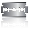 Razor blade isolated over white background