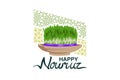 Happy Persian New Year Nowruz vector illustration. Royalty Free Stock Photo