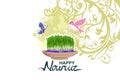 Happy Persian New Year Nowruz vector illustration. Royalty Free Stock Photo