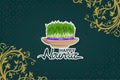 Happy Persian New Year Nowruz vector illustration. Royalty Free Stock Photo