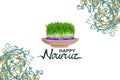 Happy Persian New Year Nowruz vector illustration. Royalty Free Stock Photo