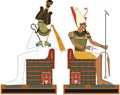 Osiris and Atum