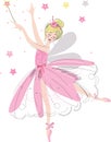 dancing fairy ballerina illustration