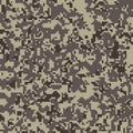 Digital  sand gray camouflage, seamless pattern for your design. Modern camo clothing, military style. Vector Royalty Free Stock Photo