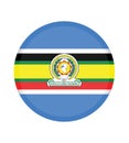 Flag of The East African Community EAC. The East African Community EAC is an intergovernmental organisation composed of six co Royalty Free Stock Photo
