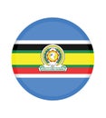 Flag of The East African Community EAC. The East African Community EAC is an intergovernmental organisation composed of six co Royalty Free Stock Photo