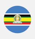 Flag of The East African Community EAC. The East African Community EAC is an intergovernmental organisation composed of six co Royalty Free Stock Photo