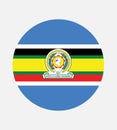 Flag of The East African Community EAC. The East African Community EAC is an intergovernmental organisation composed of six co Royalty Free Stock Photo