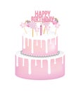 Big birthday cake Royalty Free Stock Photo