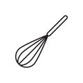 Balloon whisk for mixing and whisking outline icon vector for graphic design, logo, web site, social media, mobile app, ui illustr Royalty Free Stock Photo