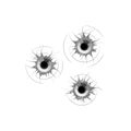 Bullet hole with blood splash vector isolated Royalty Free Stock Photo