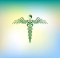 Caduceus logo symbols stylish