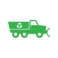 Eco construction machine vector icon Royalty Free Stock Photo