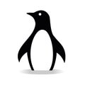 Cute penguin icon in flat style. Penguin Icon. Royalty Free Stock Photo