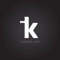 IK Initial Letter Logo - Minimal Vector Logo