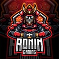 Ronin gaming esport mascot logo design