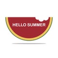 Watermelons and lettering hello summer