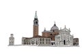 The Cathedral of San Giorgio Maggiore, Venice, Italy. Royalty Free Stock Photo