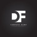 Initial Letter DF Logo - Minimal Business Logo