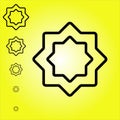 Islamic symbol Ramadhan vector several scale